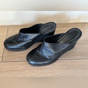 Black Unisa slip on heels